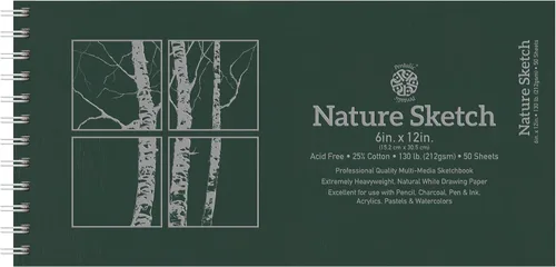 Miniatura 6 de Pentalic Bloc de dibujo de la naturaleza, 11 pulgadas por 8-1/2 pulgadas