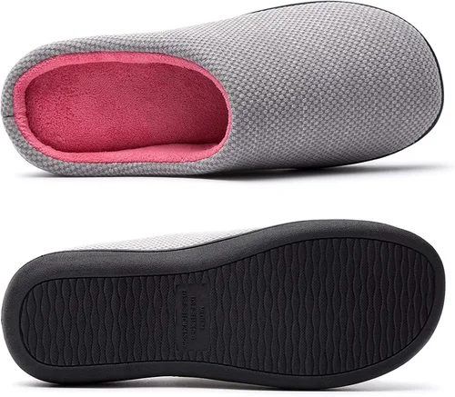 Miniatura 2 de RockDove Pantuflas de espuma viscoelástica de punto Birdseye para mujer