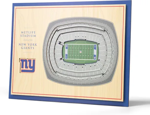 Miniatura 12 de YouTheFan Arte de pared de 5 capas con vista del estadio de la NFL