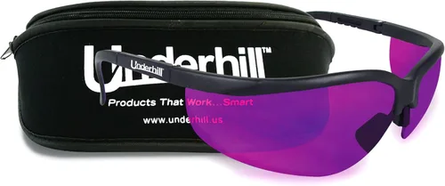 Underhill TurfSpy - Gafas moradas, marco deportivo con estuche, detección temprana para el cuidado del césped, suministros de sistema de riego de