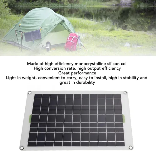 Miniatura 3 de Kit de controlador solar y panel solar MPPT de 30 A, cargador de panel solar de 12 V, 24 V, 50 W, cargador de batería para caravana, remolque