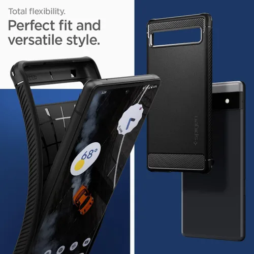 Miniatura 5 de Spigen Rugged Armor diseñado para Pixel 6a Case (2022) - Negro mate