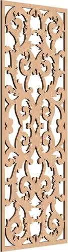 Miniatura 33 de Meadville Paneles decorativos de pared de madera con calado, 9 3/8 pulgadas de ancho x 24 3/8 pulgadas de alto x 1/4 de alto, aliso