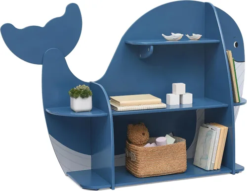 Miniatura 9 de Delta Children - Estantería Whale, certificación Greenguard Gold, color azul