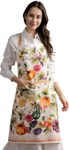Miniatura 61 de Maison d' Hermine Delantal 100% de algodón para mujeres con bolsillo de cocina delantal de chef para hombres para cocinar primavera verano