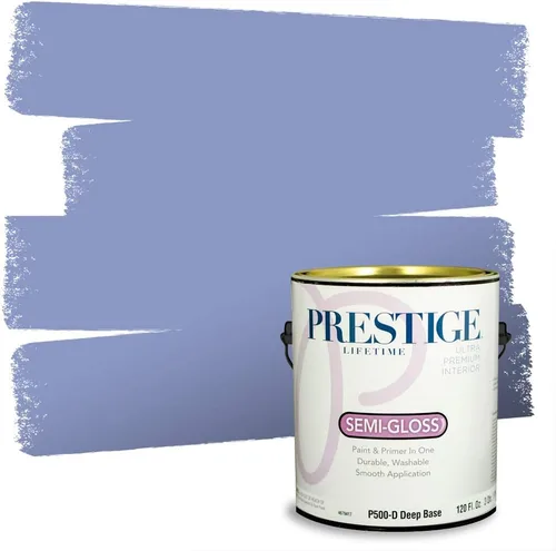 Miniatura 159 de Prestige Paints. - Base y pintura para exteriores en un solo galón, 1 galón. plano, comparable con Sherwin Williams Topsail. SW6799-PCM