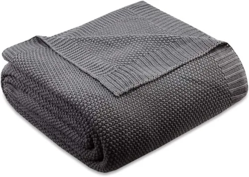 Miniatura 7 de INK+IVY Manta de punto Bree para cama, sofá y sillón, ligera, transpirable, suave y acogedora para verano, tamaño King (108 x 90 pulgadas)