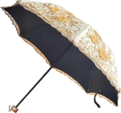 Miniatura 43 de WENDIN Sombrilla de encaje plegable vintage Paraguas gótico lluvia Anti-UV protección de encaje parasol cúpula Foto Props niñas sombrilla paraguas