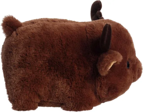 Miniatura 3 de Aurora Adorable Spudsters Morty Moose - Animal de peluche – Forma redonda que hace que los abrazos reconfortantes – Perfecto para niños de todas