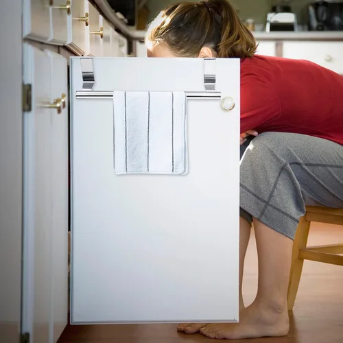 Miniatura 9 de Toallero para puerta de gabinete, toallero de cocina para gabinete, soporte para toallas de cocina de acero inoxidable, colgador de toallas de mano