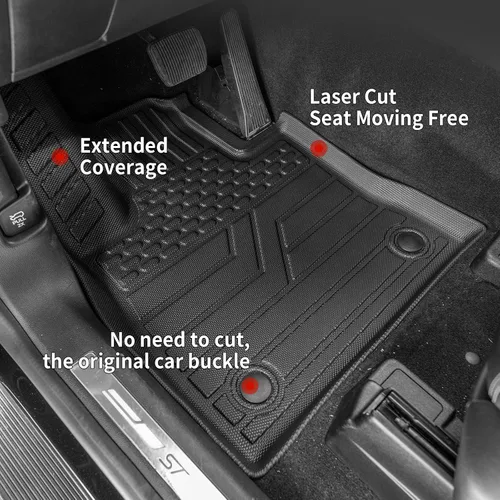 Miniatura 2 de Alfombrillas de Piso Compatibles con Ford Explorer 2020-2026 de 6 Asientos, Alfombrilla de Maletero, Forro de Carga TPE, Protector de Asiento