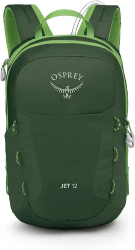 Miniatura 6 de Osprey HydraJet - Mochila de senderismo para niños (12 litros) con depósito hidráulico, toldo verde Dosel verde