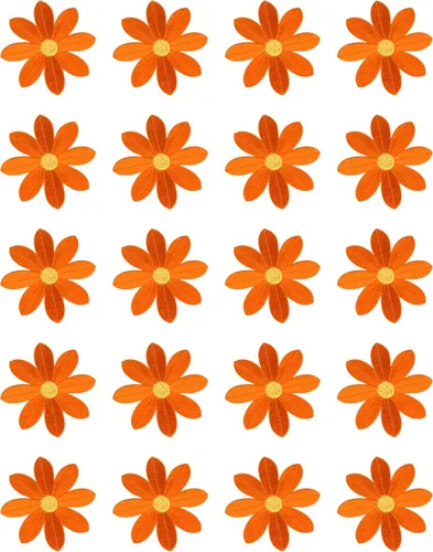 Miniatura 8 de 20 piezas de 2.7 pulgadas de margaritas grandes para planchar, apliques florales bordados para ropa, cortina, almohada, manta, adornos, zapatos