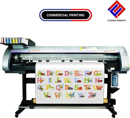 Miniatura 2 de Rollo de vinilo flexible de hojas magnéticas, blanco, súper fuerte e ideal para manualidades, imprimible por inyección de tinta comercial