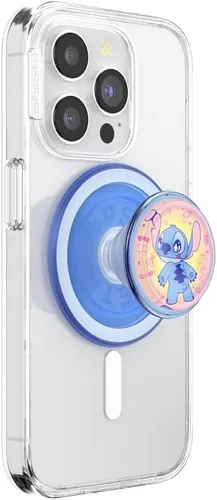 Miniatura 15 de PopSockets - Agarre para teléfono con soporte expandible, agarre adhesivo, Lilo & Stitch - Stitch Globo de Nieve Tidepool Sitch globo de nieve