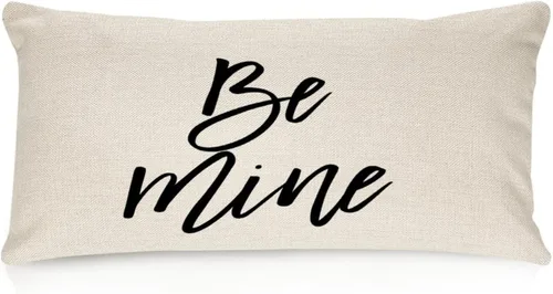 Miniatura 26 de Better When We are Together - Fundas de almohada lumbar de 12 x 20 pulgadas con citas divertidas de algodón y lino para sofá, decoración de sala