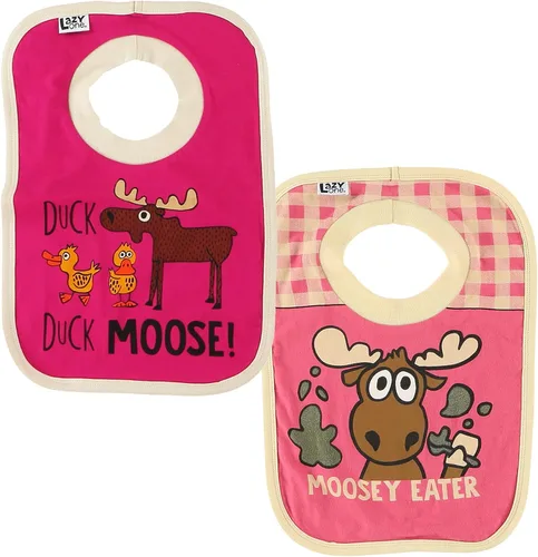 Miniatura 9 de LazyOne Baberos con estampado animal, baberos infantiles, bonitos regalos para baby shower, talla única, paquete de 2