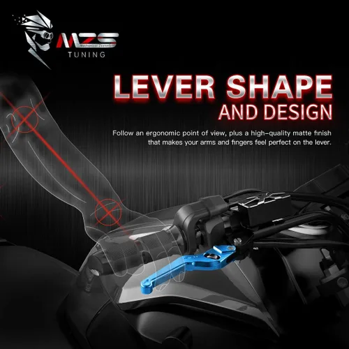 Miniatura 5 de LUO CNC palancas de embrague de freno Kawasaki ZX6R/636 2007-2016,Z750R 2011-2012,Z1000 2007-2016,Z1000SX/NINJA 1000/Tourer 2011-2016,ZX10R Azul