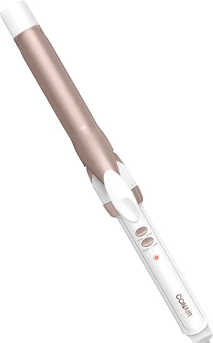 Miniatura 22 de Conair Rizador de cerámica doble de 1 ¼ pulgada, barril de 1 ¼ pulgada crea rizos sueltos, rizador de pelo para uso en cabello medio y largo