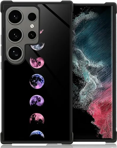 CARLOCA Funda para Samsung Galaxy S22 Ultra, Full Moon Change S22 Ultra para hombres, mujeres, niños y niñas, TPU suave antiarañazos, a prueba de