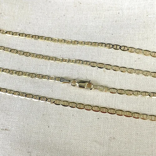 Miniatura 4 de Ioka - Collar de cadena de oro macizo real de 14 quilates de 0.098 in con cierre de langosta