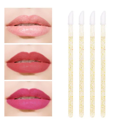 Miniatura 5 de Juego de 300 brochas desechables para labios (dorado)