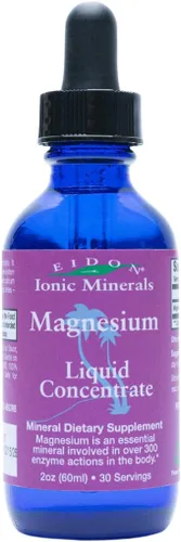 Eidon - Concentrado líquido de magnesio – Suplemento iónico de gotas de magnesio para adultos, hombres y mujeres, apoya la relajación muscular,
