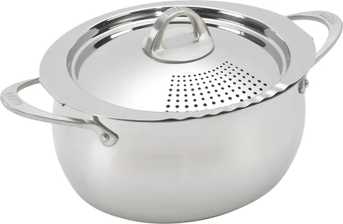 Miniatura 7 de Bialetti- 7265 Oval 5.5 cuarto de pasta olla con tapa de colador, antiadherente, 1, negro