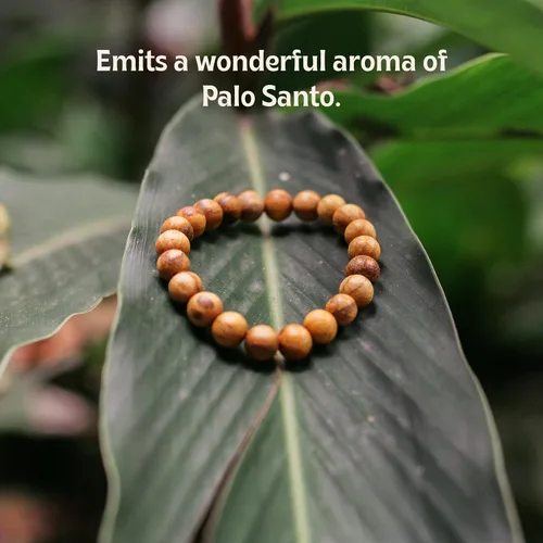 Miniatura 3 de Luna Sundara Pulsera de Palo Santo hecha a mano en Perú altamente aromática y espiritualmente limpiadora Madera