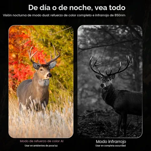 Miniatura 4 de VisioGear Night Thunder X3 Gafas de visión nocturna - Prismáticos de visión nocturna de 4K con modo de color AI para adultos con foto de 40MP