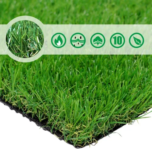 · Petgrow · Alfombra de césped artificial realista de 9 x 12 pies (108 pies cuadrados) – Alfombra de césped sintético para interior y exterior,
