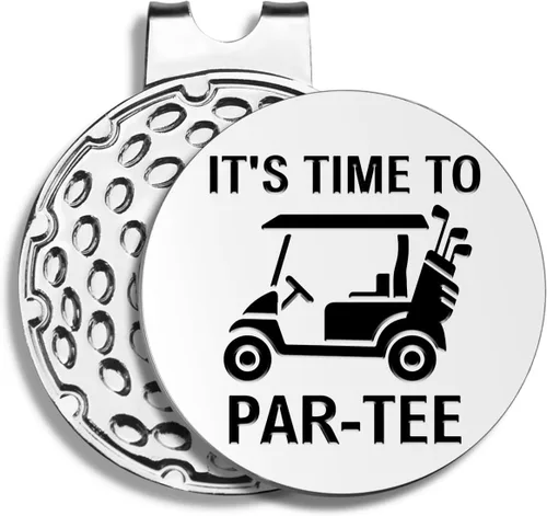 Miniatura 8 de Divertidos marcadores de pelota de golf con clip para sombrero, accesorios de golf para hombres, regalos de golf de jubilación de cumpleaños para I