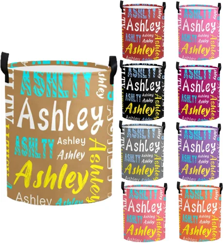 Miniatura 23 de Cesta de lavandería personalizada con nombre, cesta de lavandería plegable con asa para baño, sala de estar, dormitorio Color: 13