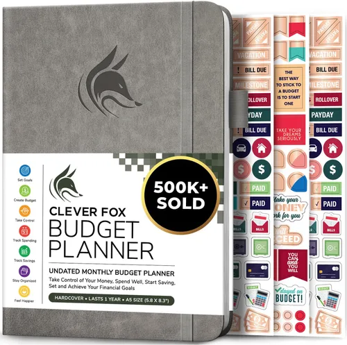 Miniatura 26 de Clever Fox Planificador de presupuesto de bolsillo, mini cuaderno de seguimiento de gastos. Organizador de presupuestos mensual, cuaderno