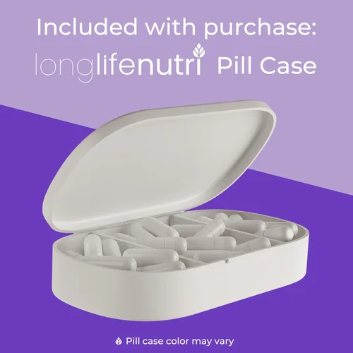 Miniatura 6 de LongLifeNutri Ácido R-alfa lipoico estabilizado de 300 mg – Suplemento Na-RALA de alta potencia para energía celular y función metabólica, 120