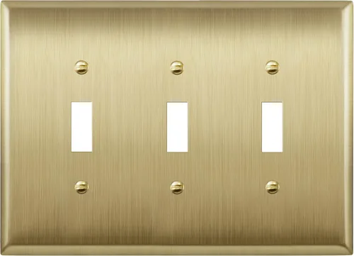 Miniatura 30 de LIDER Placa de Pared de Metal para Interruptor de Luz de Palanca, Cubierta de Interruptor de Acero Inoxidable, Resistente a la Corrosión