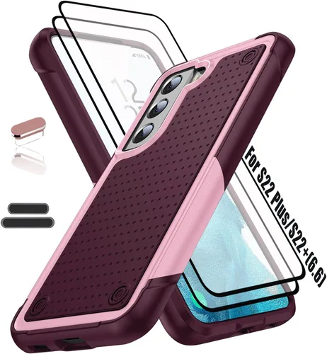 Miniatura 9 de Funda resistente para Samsung Galaxy S22 Plus/S22+ de 6.6 pulgadas, 4 esquinas con bolsas de aire [protección contra caídas de 12 pies], agarre