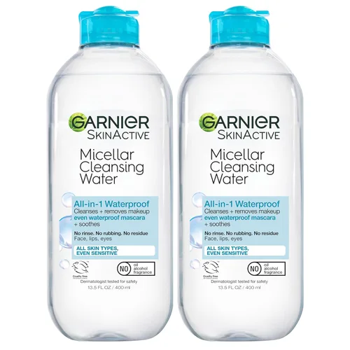 Miniatura 12 de Garnier Agua Micelar para Maquillaje a Prueba de Agua, Limpiador Facial Hidratante y Removedor de Maquillaje, Adecuado para Piel Sensible, Vegano