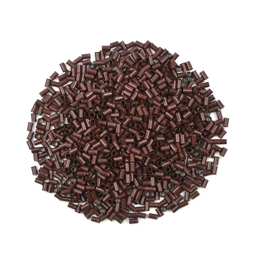 Miniatura 6 de 1000 piezas de microanillos de 0.134 in, cuentas de enlaces de microanillos sin silicona, tubos de cobre para extensiones de cabello