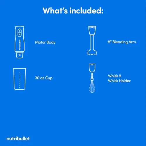 Miniatura 9 de nutribullet Batidora de inmersión Lite gris oscuro