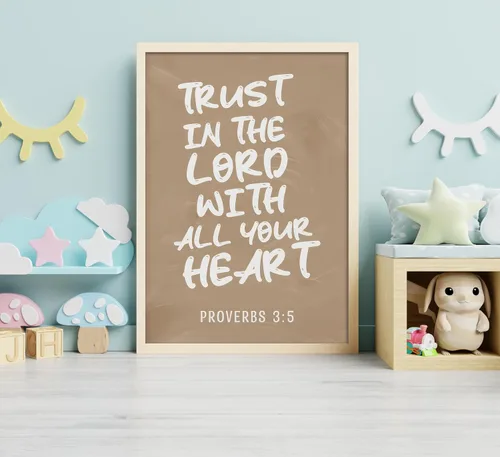 Miniatura 7 de Conjunto de 6 impresiones de pared de lona cristiana para guardería, versículos bíblicos para niños, citas inspiradoras, pintura, imagen, decoración