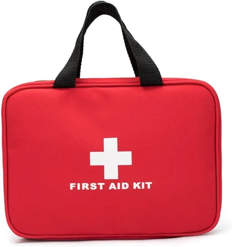 Miniatura 5 de Bolsa de primeros auxilios roja vacía para viajes, bolsa de rescate compacta para responder ante emergencias, almacenamiento de medicinas para Verde