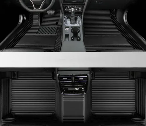Miniatura 12 de Tapetes de cuero para automóvil con protección para todo tipo de clima personalizados para autos sedán, SUV y deportivos, tapete impermeable