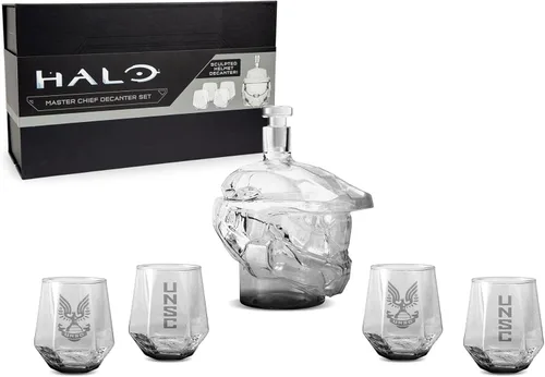 Miniatura 2 de Halo Infinite Master Chief - Juego de decantador de whisky con vasos (6 piezas)