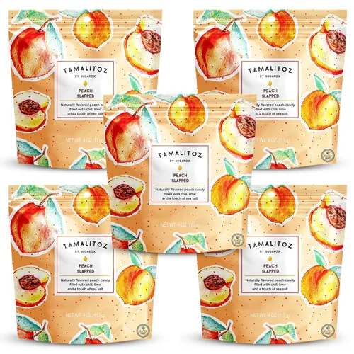 Miniatura 35 de Tamalitoz - Mango para masticar labios, caramelo duro mexicano de mango picante relleno de chile, lima y sal marina, caramelo de fruta hecho a mano