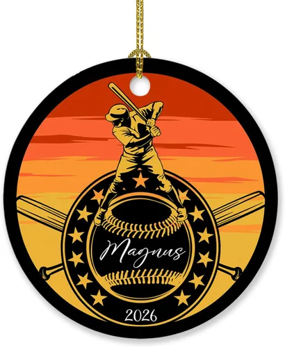 Miniatura 26 de Adorno personalizado de tiro con arco de Navidad 2025, adorno de Navidad con arco y flecha, regalo con nombre de arquero, año, adorno de jugador