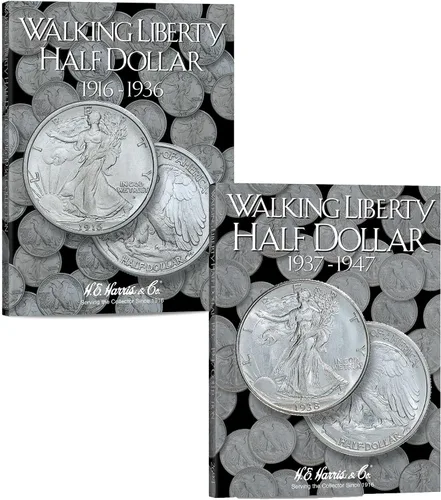 Miniatura 11 de H.E. Harris & Co. Carpeta de monedas de medio dólar de EE.UU. Walking Liberty 1916 – 1936 # 2693