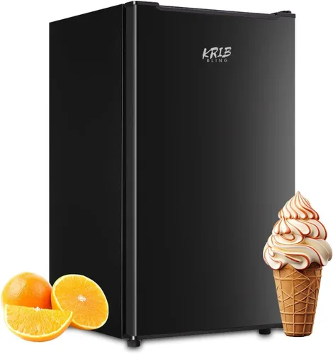 Miniatura 9 de Congelador vertical compacto de 3.0 pies cúbicos, estantes extraíbles, mini congelador, refrigerador de una sola puerta de baja energía para Plateado