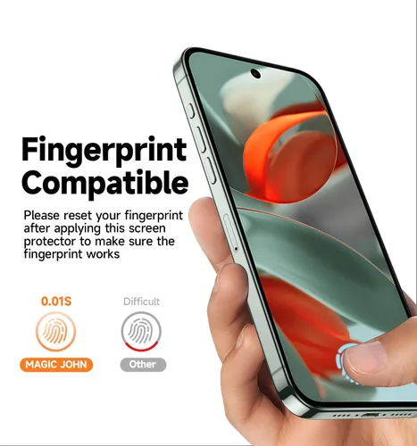 Miniatura 4 de MAGIC JOHN Paquete de 2 protectores de pantalla de vidrio templado para Google Pixel 9 Pro XL, eliminación automática de polvo, sin burbujas