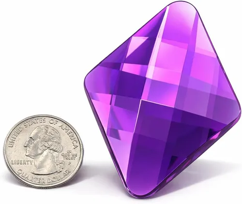 Miniatura 9 de Allstarco Enormes joyas de diamante autoadhesivas de 2.638x1.890 in - 1 pieza, Acrílico